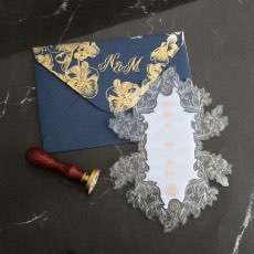 Foil Printing Acrylic Invitation Card Thank You Card Greeting Card